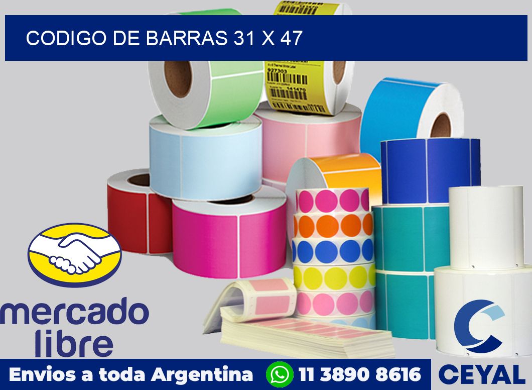 codigo de barras 31 x 47