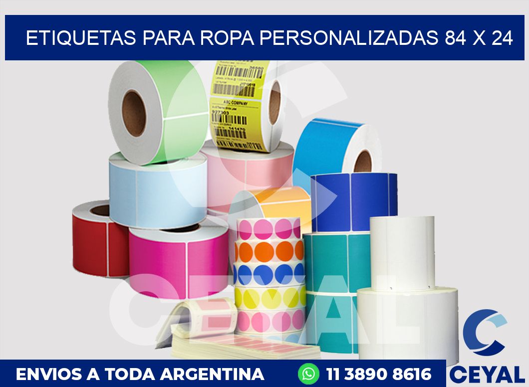 etiquetas para ropa personalizadas 84 x 24