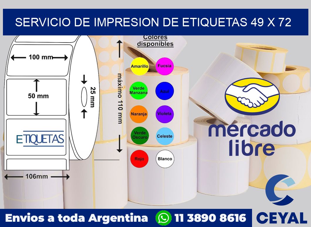 servicio de impresion de etiquetas 49 x 72