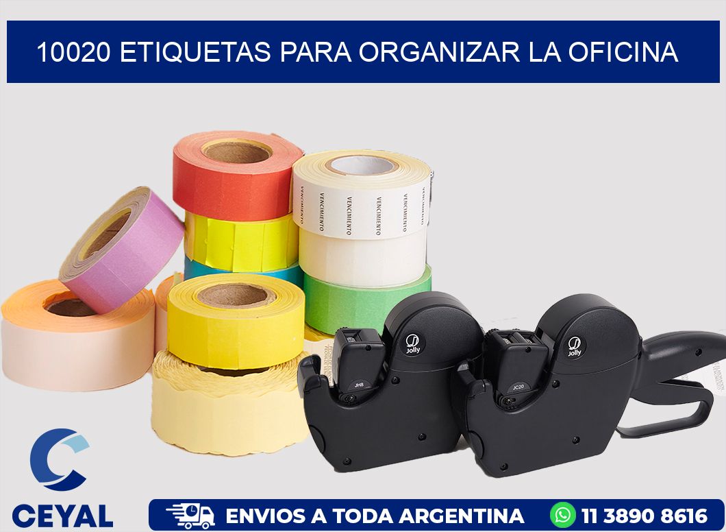 10020 ETIQUETAS PARA ORGANIZAR LA OFICINA