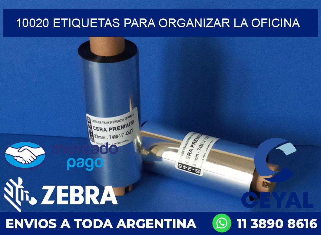 10020 ETIQUETAS PARA ORGANIZAR LA OFICINA