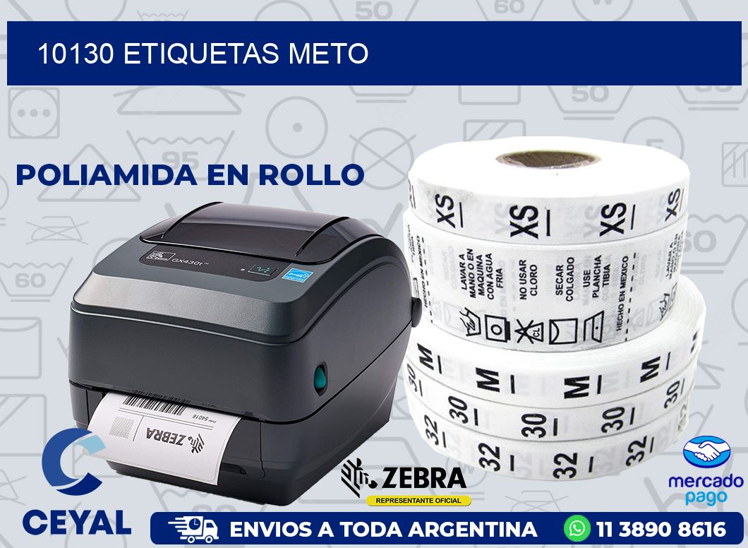 10130 ETIQUETAS METO