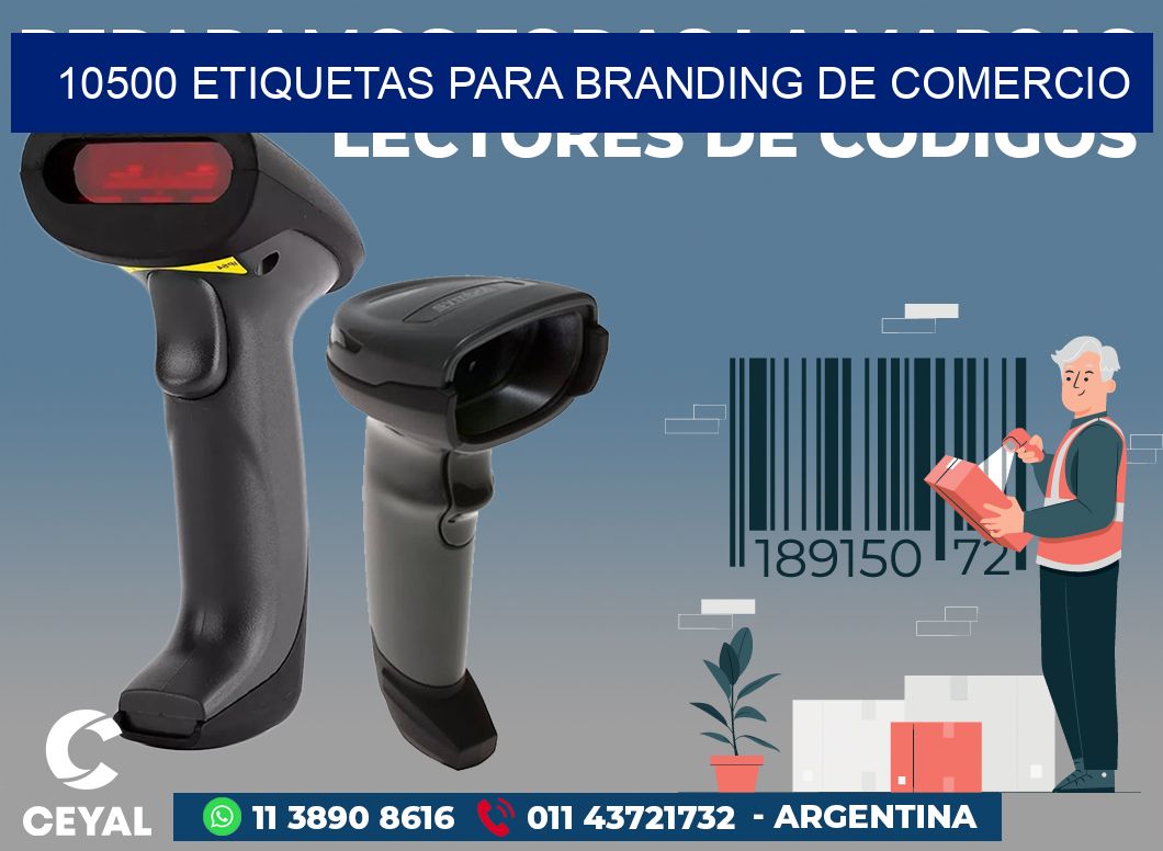 10500 ETIQUETAS PARA BRANDING DE COMERCIO