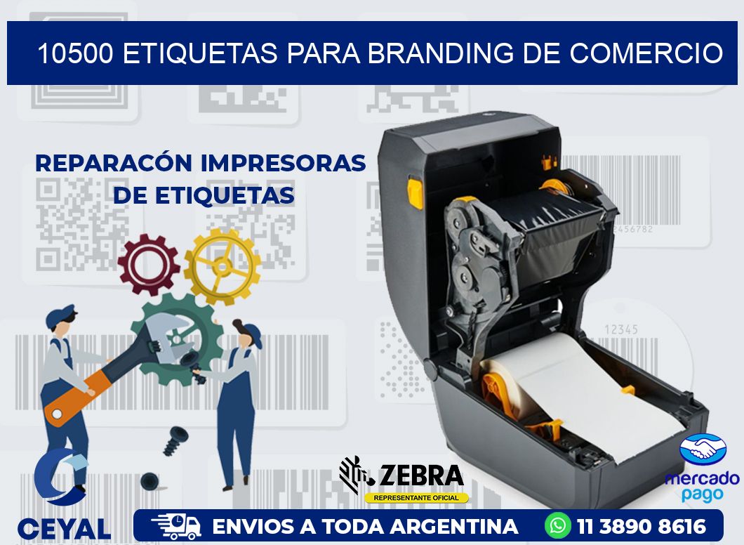 10500 ETIQUETAS PARA BRANDING DE COMERCIO