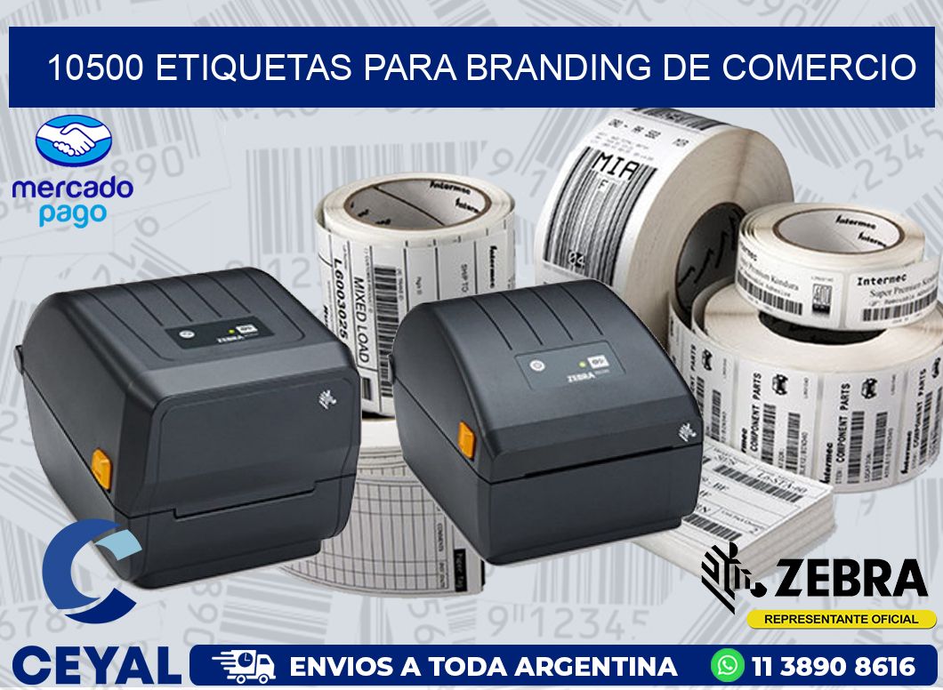 10500 ETIQUETAS PARA BRANDING DE COMERCIO