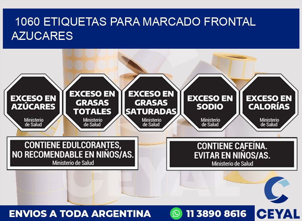 1060 ETIQUETAS PARA MARCADO FRONTAL AZUCARES