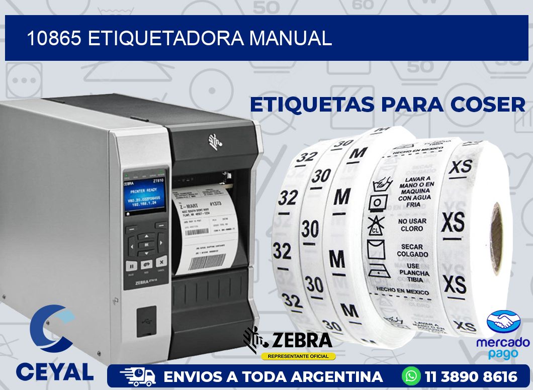 10865 ETIQUETADORA MANUAL