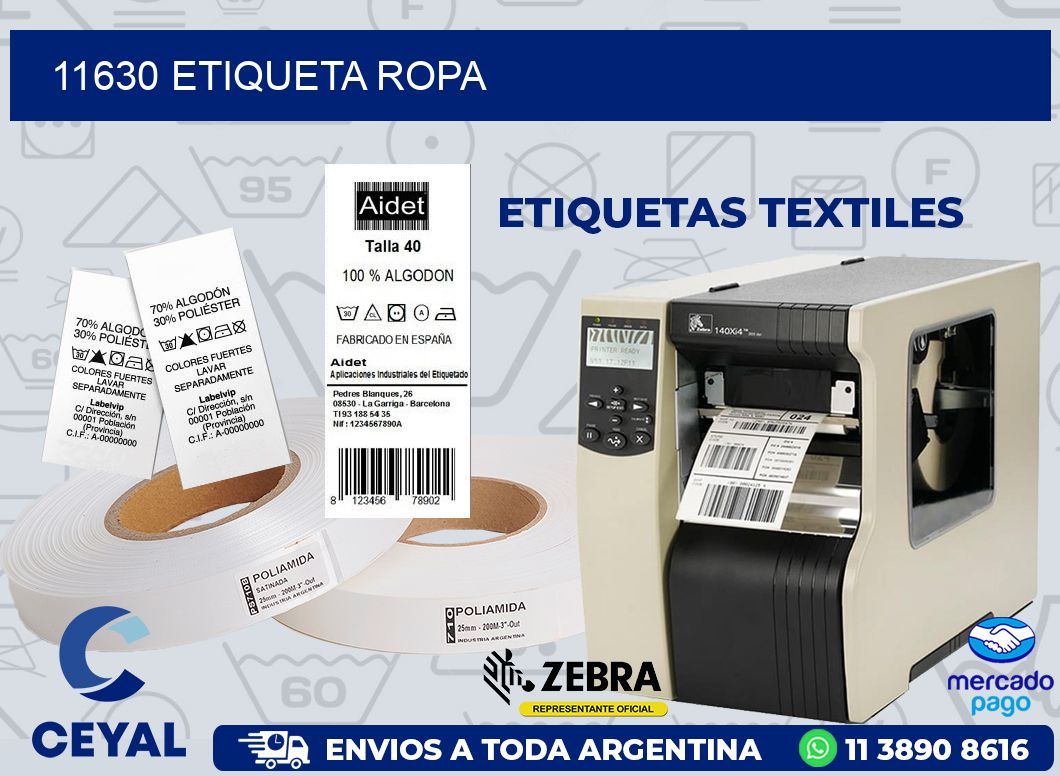 11630 ETIQUETA ROPA