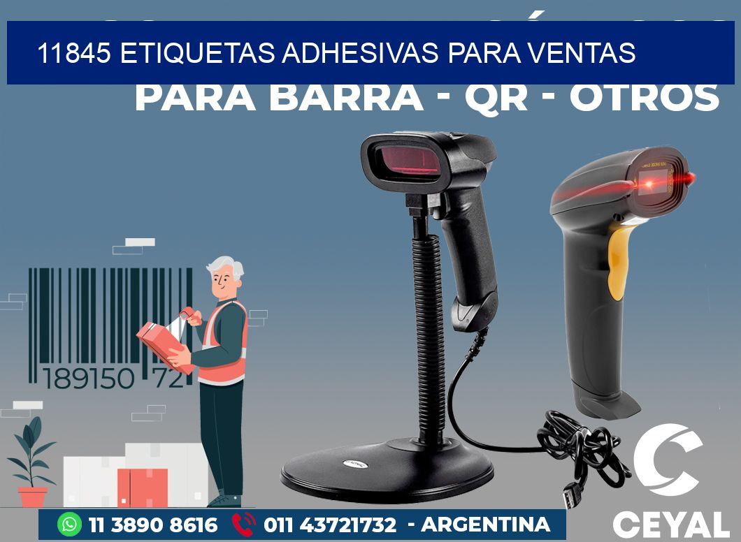 11845 ETIQUETAS ADHESIVAS PARA VENTAS