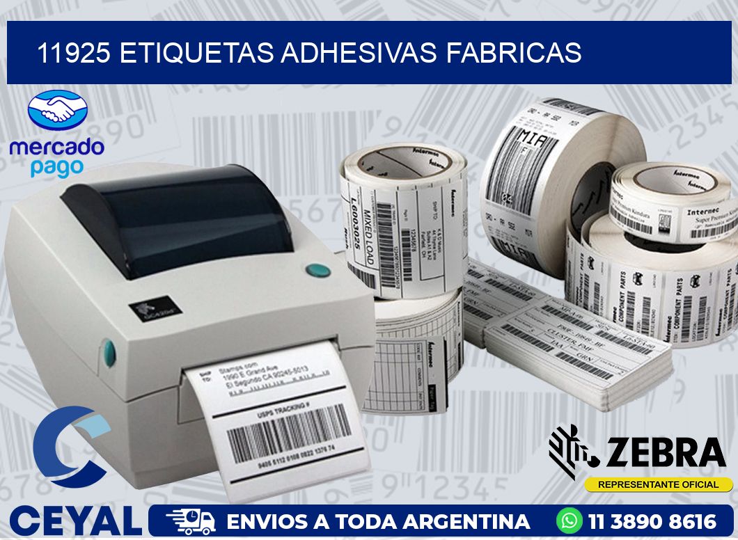 11925 ETIQUETAS ADHESIVAS FABRICAS
