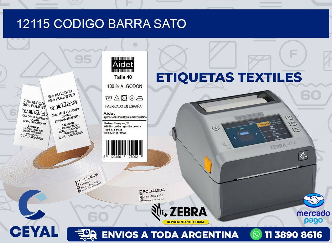 12115 CODIGO BARRA SATO