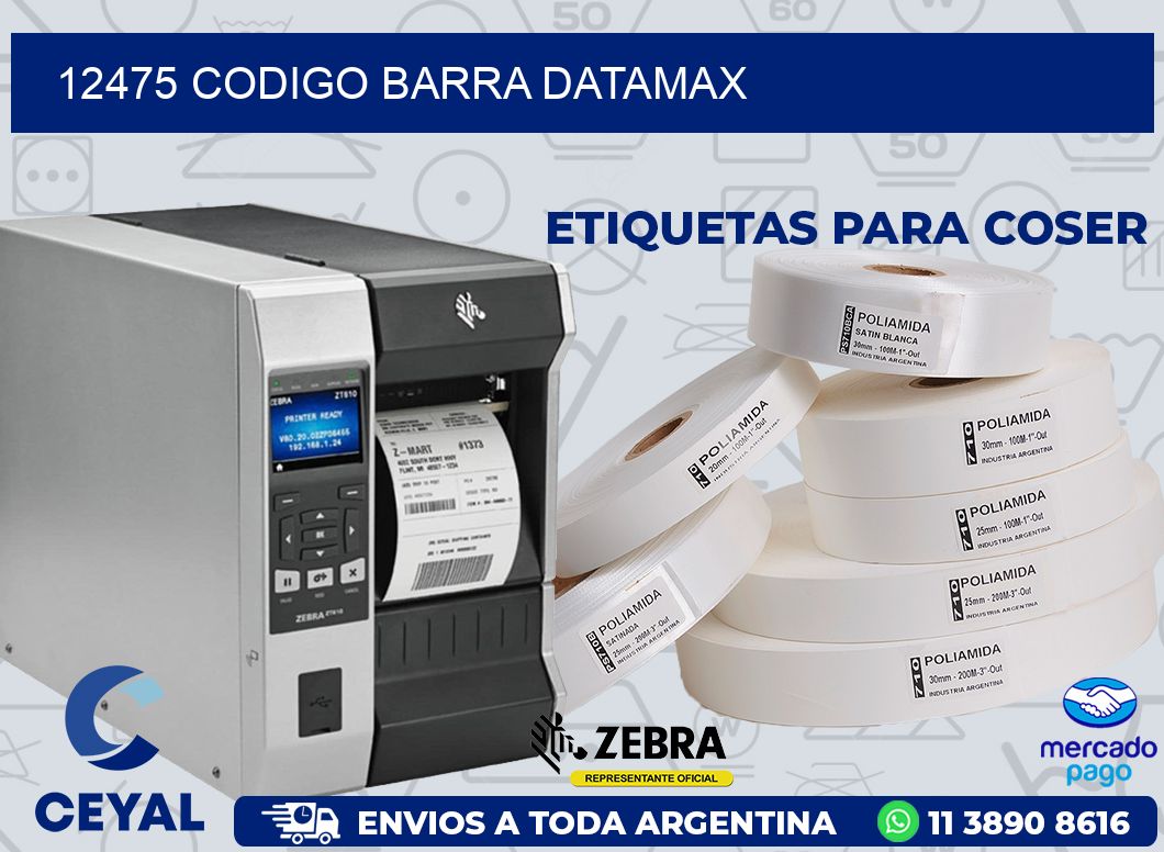 12475 CODIGO BARRA DATAMAX