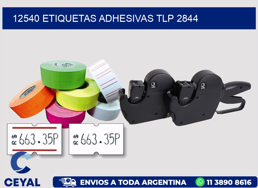 12540 ETIQUETAS ADHESIVAS TLP 2844