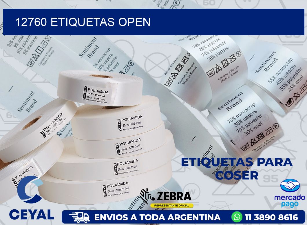 12760 ETIQUETAS OPEN