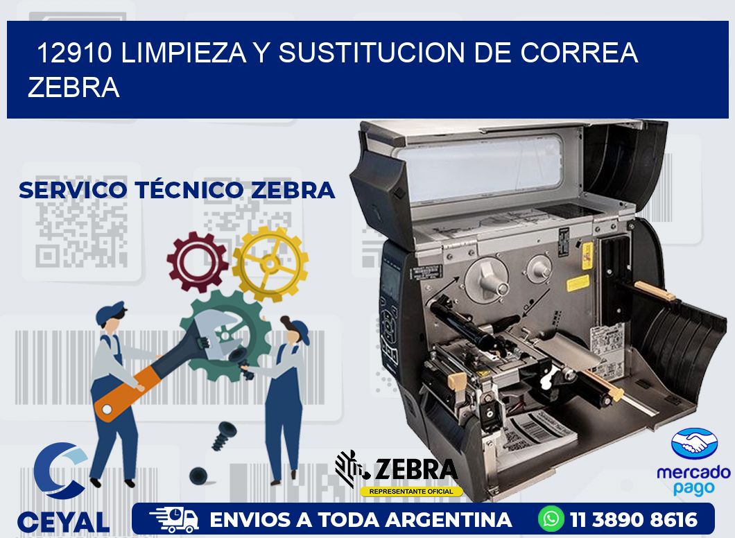 12910 LIMPIEZA Y SUSTITUCION DE CORREA ZEBRA