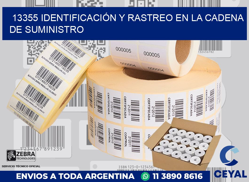 13355 IDENTIFICACIÓN Y RASTREO EN LA CADENA DE SUMINISTRO