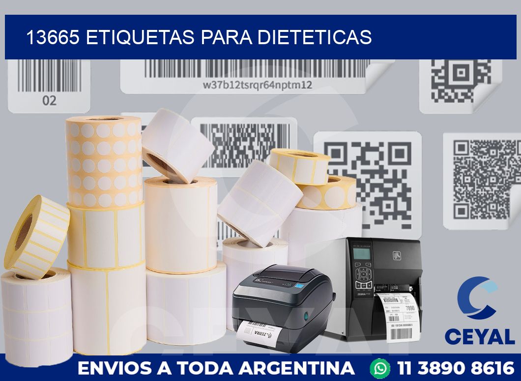 13665 ETIQUETAS PARA DIETETICAS