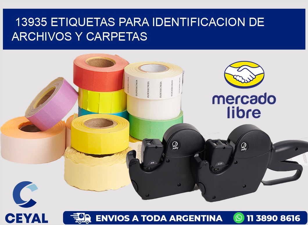 13935 ETIQUETAS PARA IDENTIFICACION DE ARCHIVOS Y CARPETAS