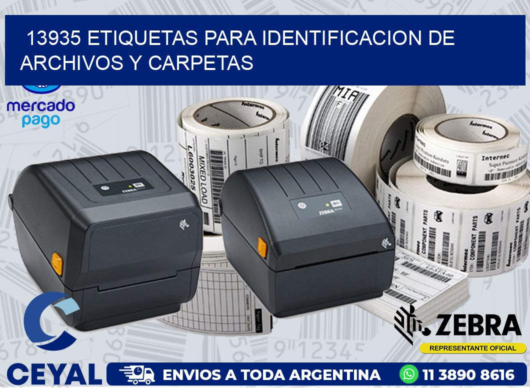 13935 ETIQUETAS PARA IDENTIFICACION DE ARCHIVOS Y CARPETAS