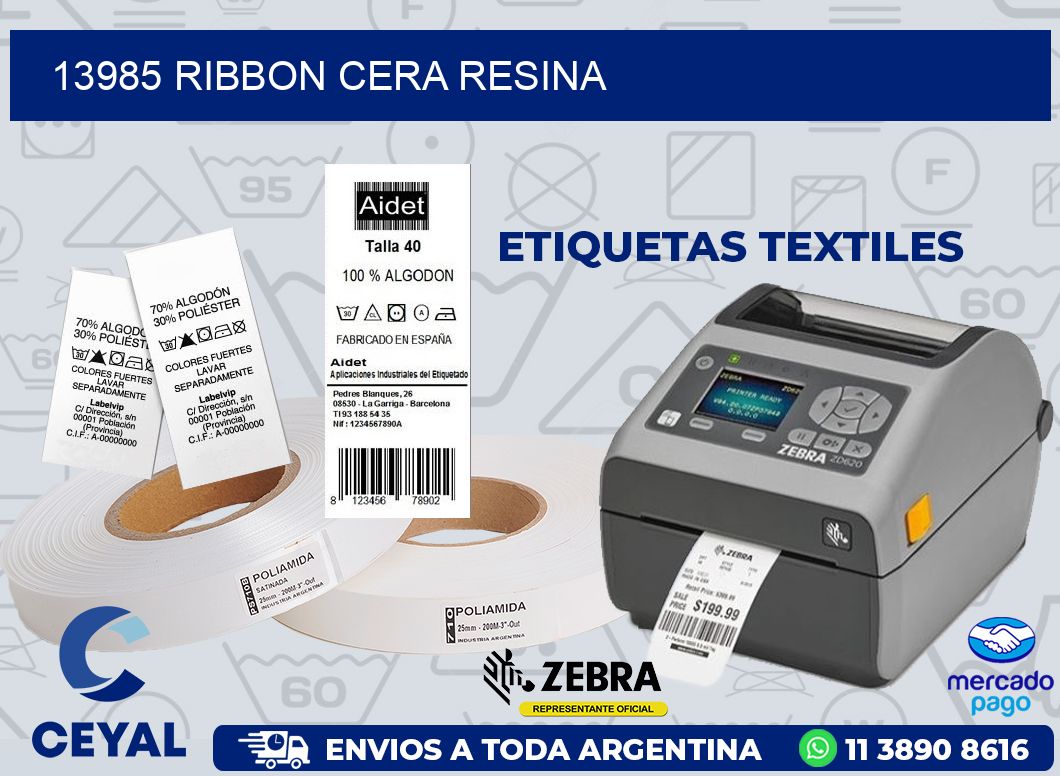 13985 RIBBON CERA RESINA