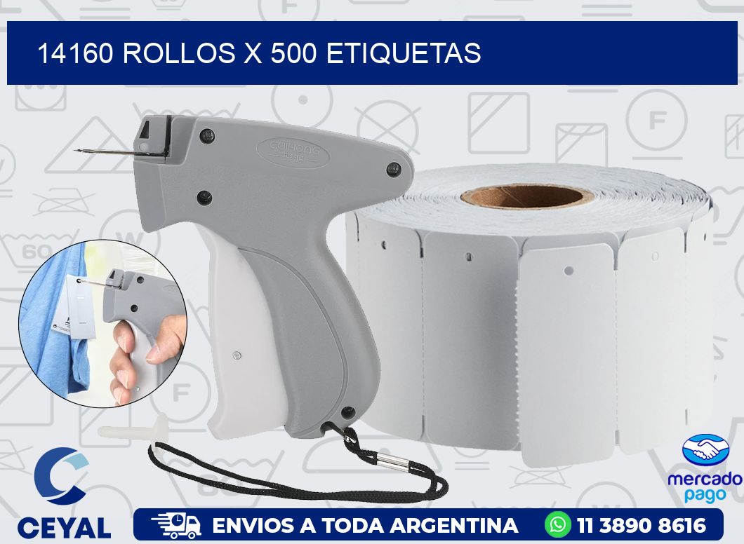 14160 ROLLOS X 500 ETIQUETAS