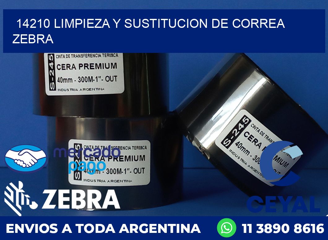 14210 LIMPIEZA Y SUSTITUCION DE CORREA ZEBRA