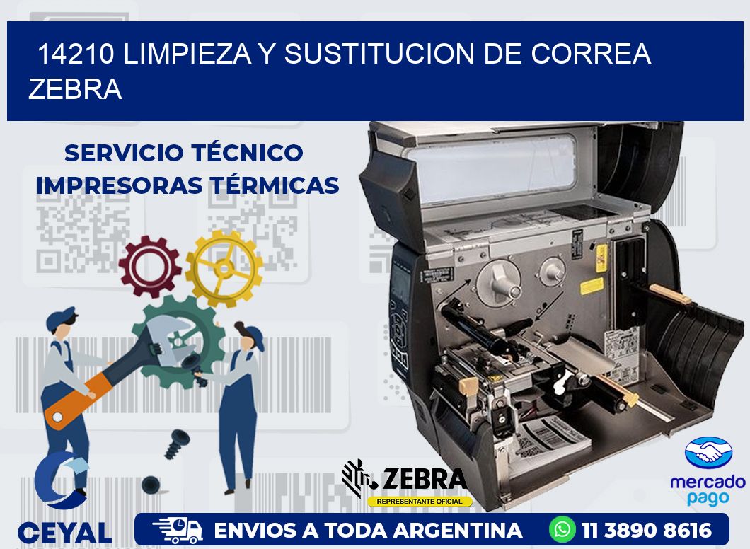 14210 LIMPIEZA Y SUSTITUCION DE CORREA ZEBRA