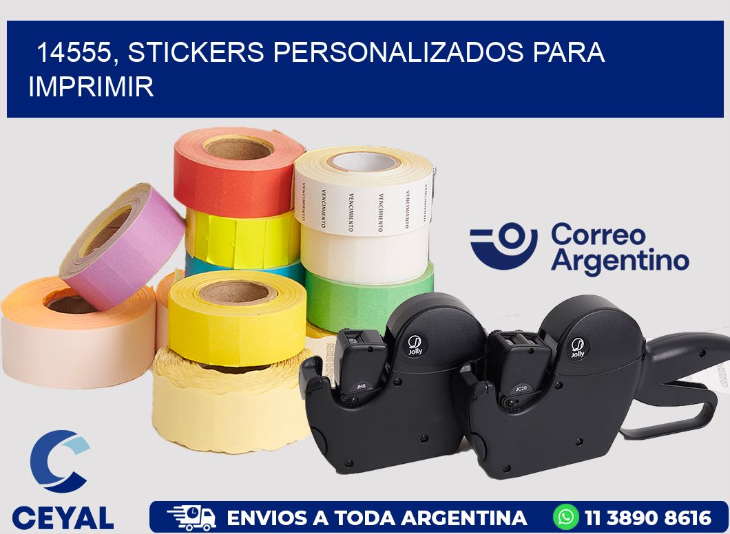 14555, stickers personalizados para imprimir