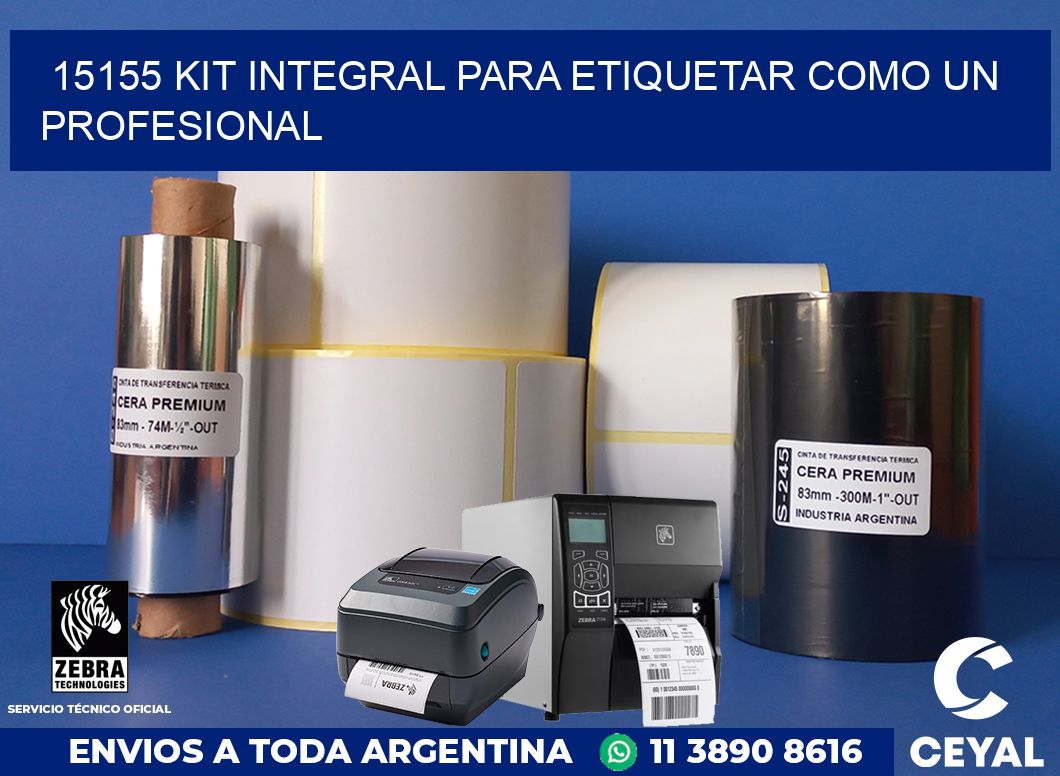 15155 KIT INTEGRAL PARA ETIQUETAR COMO UN PROFESIONAL
