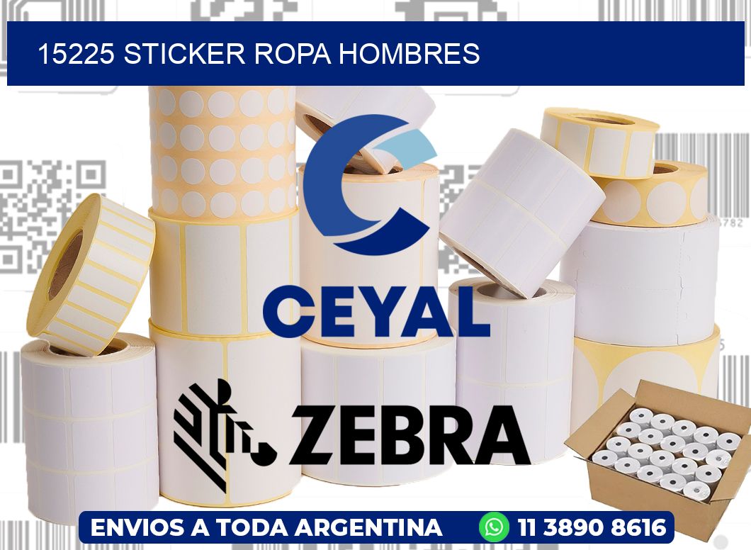 15225 STICKER ROPA HOMBRES