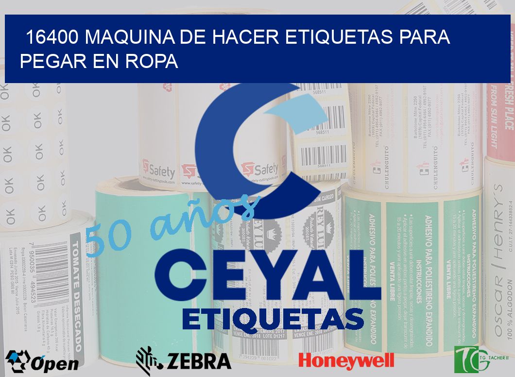 16400 MAQUINA DE HACER ETIQUETAS PARA PEGAR EN ROPA