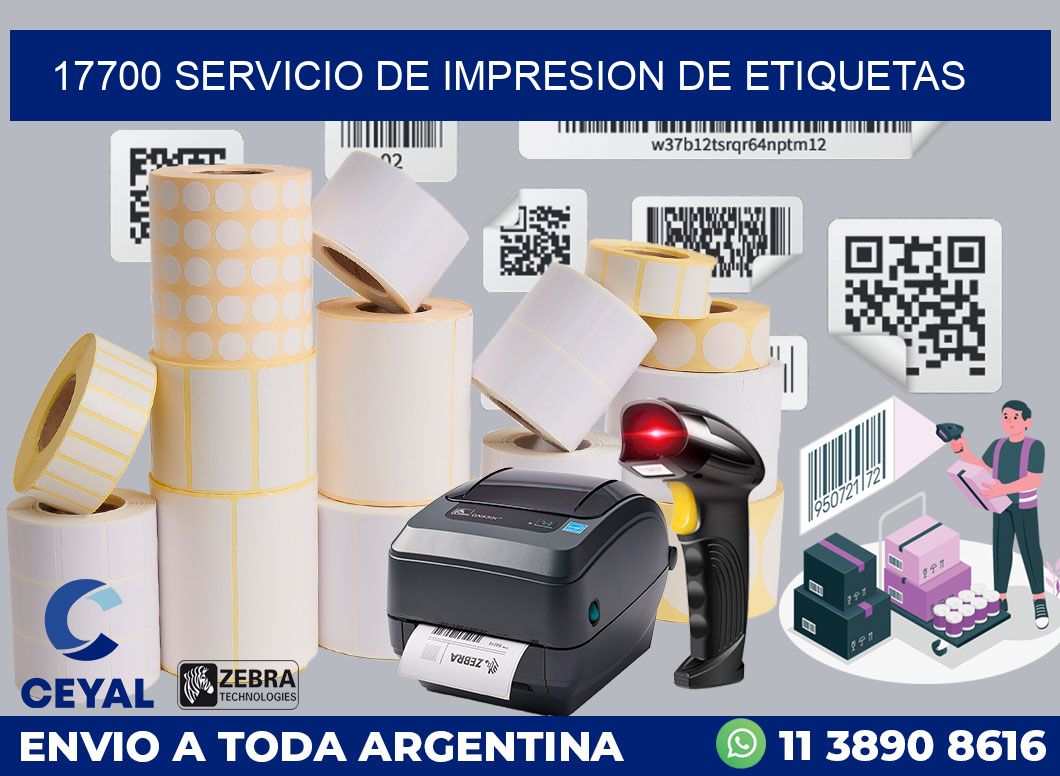 17700 SERVICIO DE IMPRESION DE ETIQUETAS