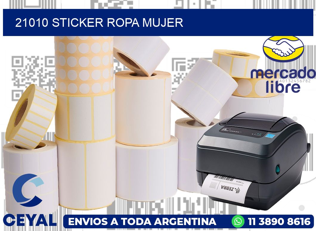 21010 STICKER ROPA MUJER