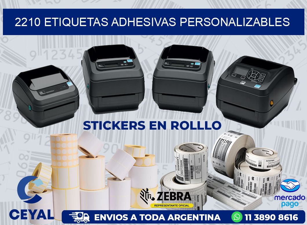 2210 ETIQUETAS ADHESIVAS PERSONALIZABLES