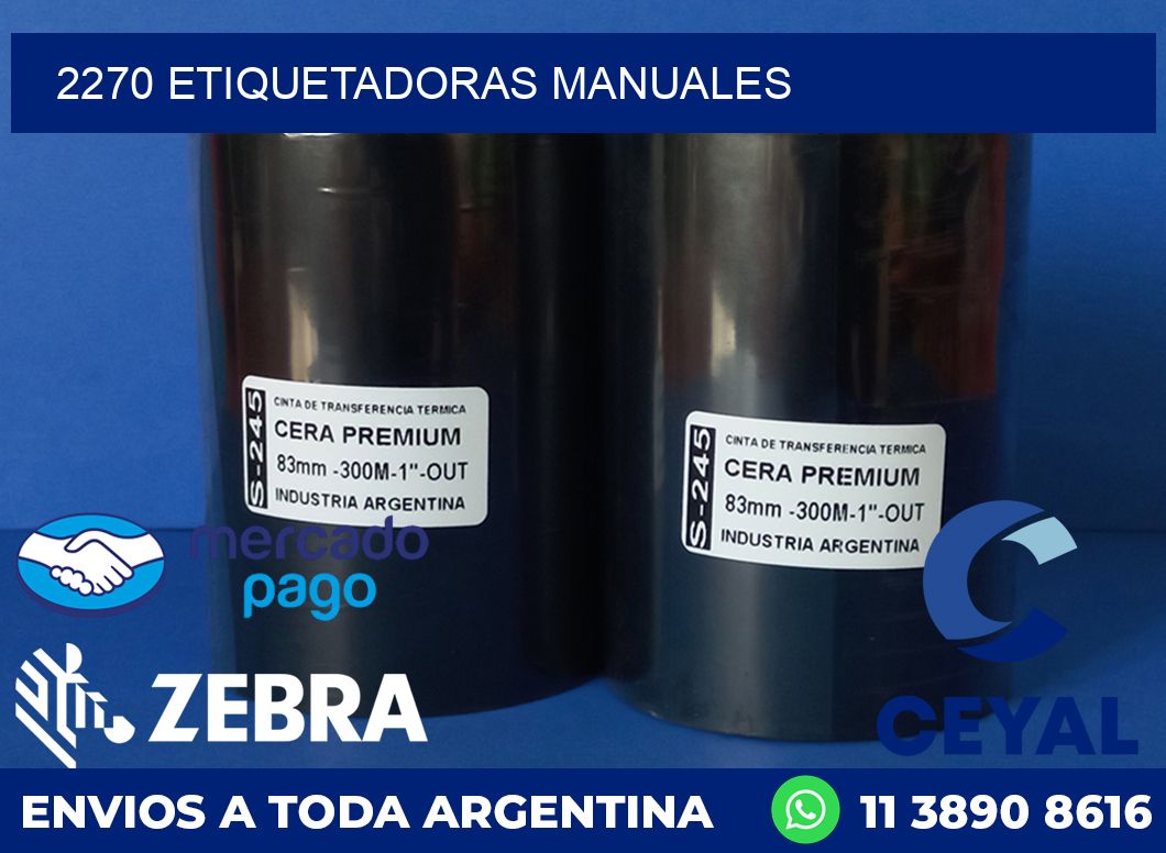 2270 ETIQUETADORAS MANUALES