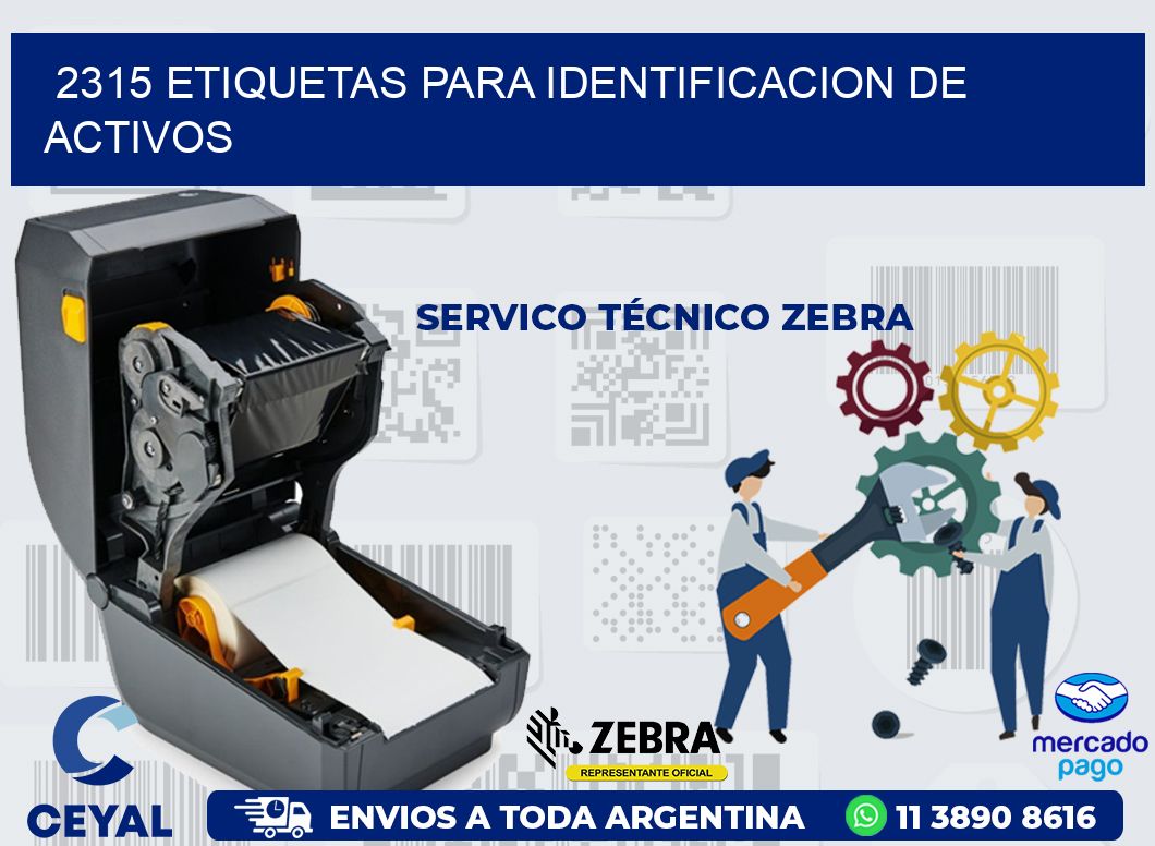 2315 ETIQUETAS PARA IDENTIFICACION DE ACTIVOS