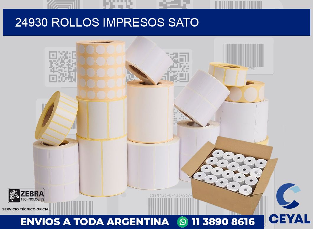 24930 ROLLOS IMPRESOS SATO