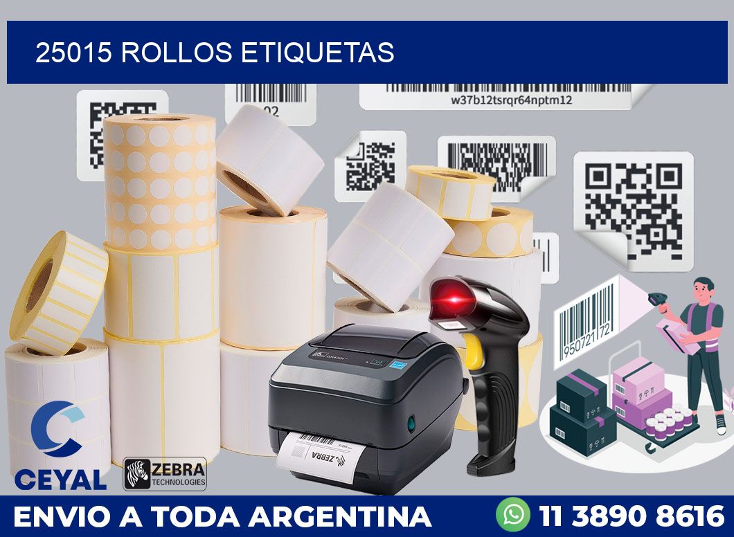 25015 ROLLOS ETIQUETAS