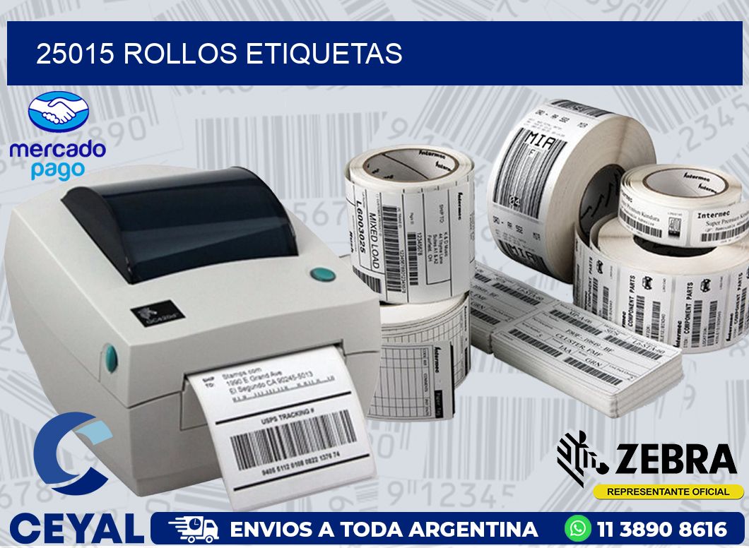 25015 ROLLOS ETIQUETAS