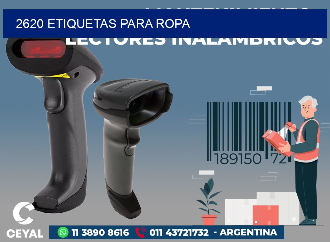 2620 ETIQUETAS PARA ROPA