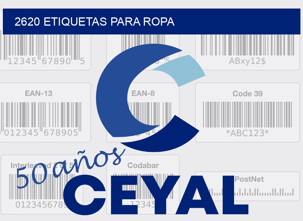 2620 ETIQUETAS PARA ROPA