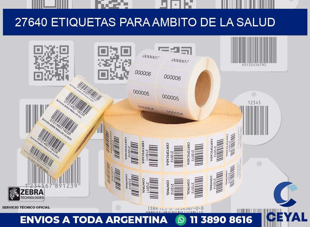 27640 ETIQUETAS PARA AMBITO DE LA SALUD