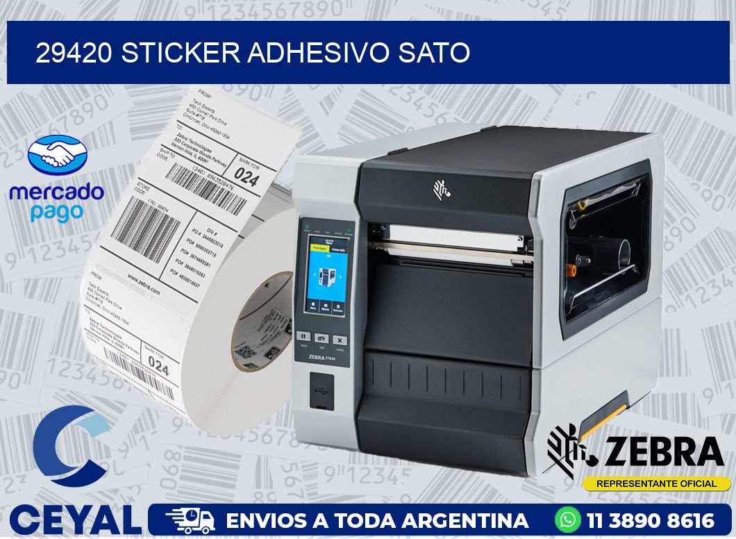 29420 STICKER ADHESIVO SATO