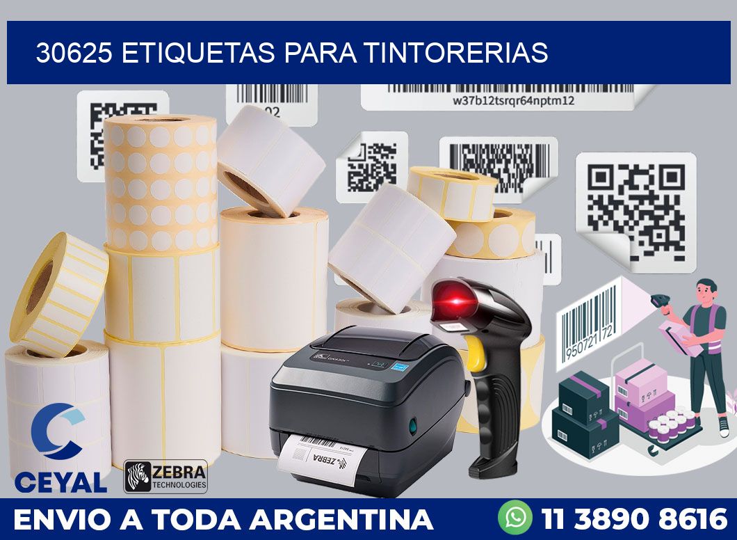30625 ETIQUETAS PARA TINTORERIAS