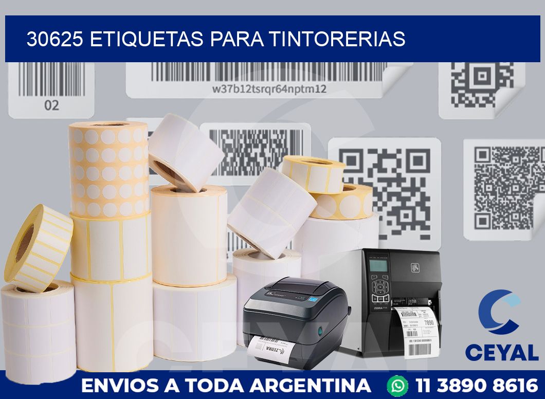 30625 ETIQUETAS PARA TINTORERIAS