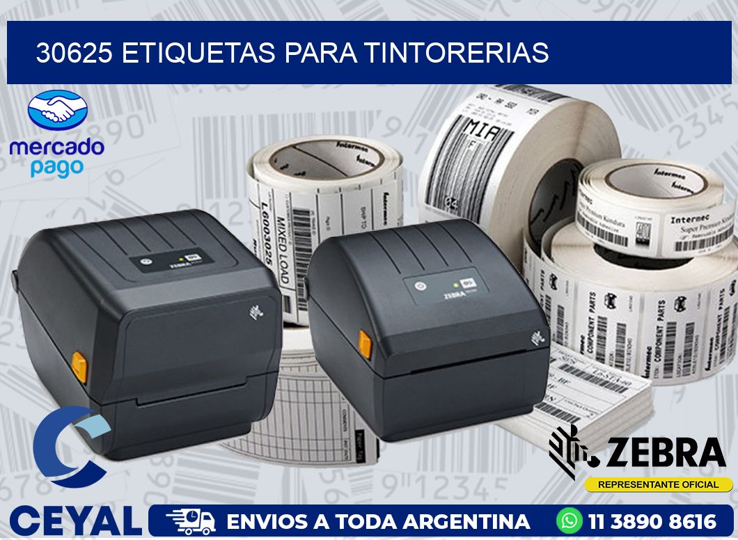 30625 ETIQUETAS PARA TINTORERIAS