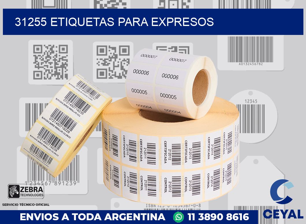 31255 ETIQUETAS PARA EXPRESOS