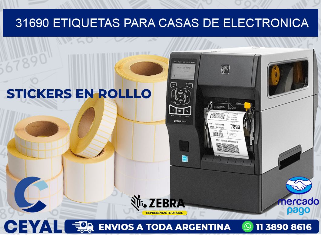 31690 ETIQUETAS PARA CASAS DE ELECTRONICA