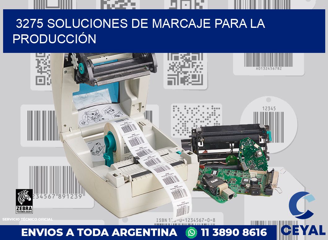 3275 SOLUCIONES DE MARCAJE PARA LA PRODUCCIÓN