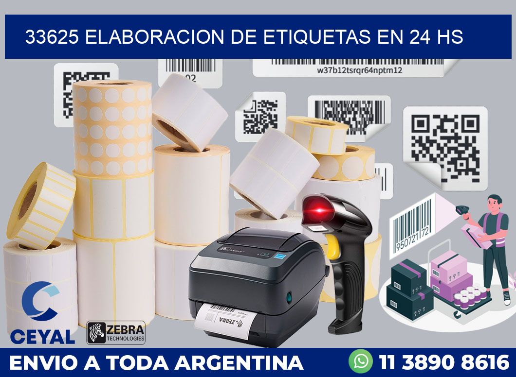 33625 ELABORACION DE ETIQUETAS EN 24 HS